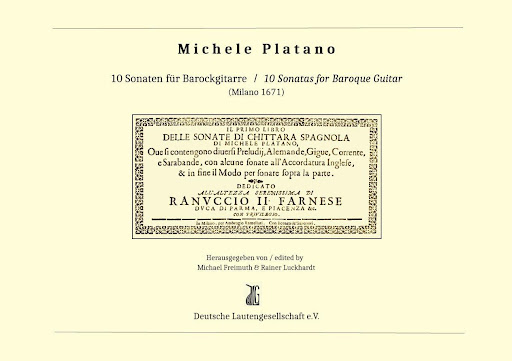 Michele Platano. Il primo libro delle sonate di chittara spagnola. Reseña por Francisco Valdivia